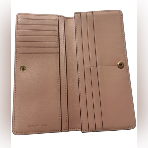 TORY BURCH LONG QUILTED CONTINENTAL WALLET 7.5” x 3.5” - Picture 4 of 15